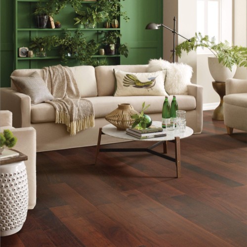 Living room hardwood flooring | Leon Country Floors & More